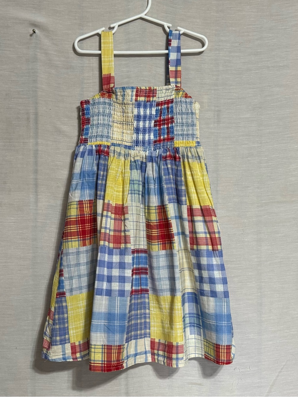 Speechless Kids Madras Plaid Smocked Dress Size 10